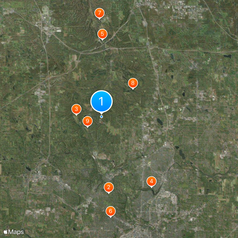 Blossom Music Center Map