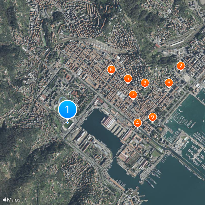 Stadio Alberto Picco Map