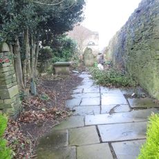 Burial ground boundary and retaining wall with gates and steps Providence United Reformed Church