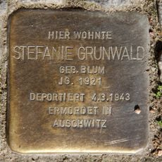 Stolperstein dedicated to Stefanie Grunwald