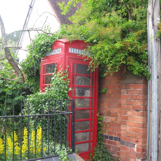 K6 Telephone Kiosk Outside Primary School