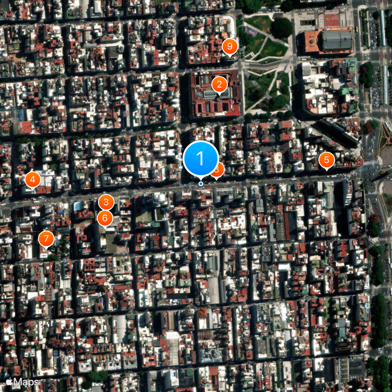 Corrientes Avenue Map