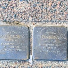 Stolperstein dedicated to Pavel Stránský