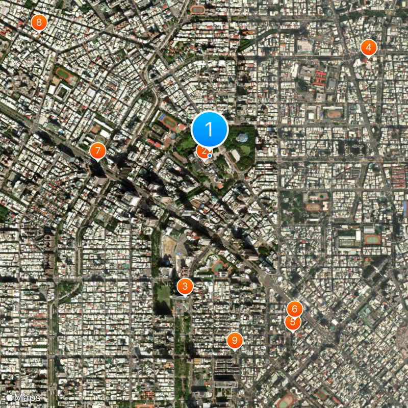 National Museum of Natural Science Karte