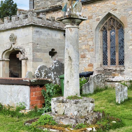 Church of St Peter Churchyard Cross Base and Sundial 5.5 Metres South East of Church Porch
