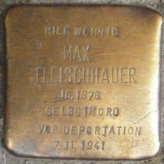 Stolperstein dedicated to Max Fleischhauer