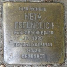 Stolperstein en memoria de Meta Freundlich