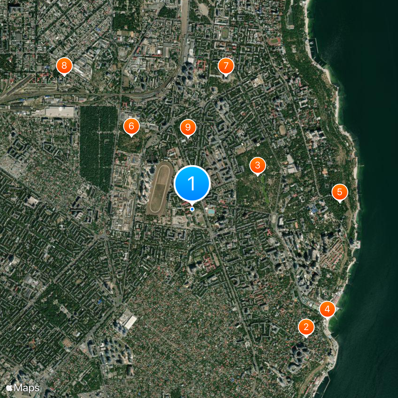 Odesa Military Academy Map