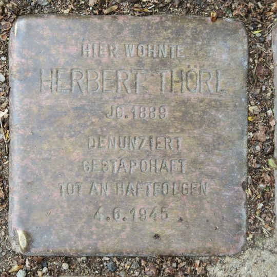 Stolperstein für Herbert Thörl