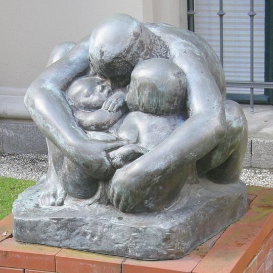 Mother with two children