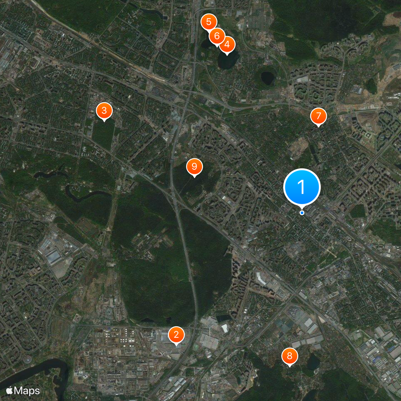 Lyuberetsky District Map