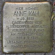 Stolperstein dedicated to Anne Kahl