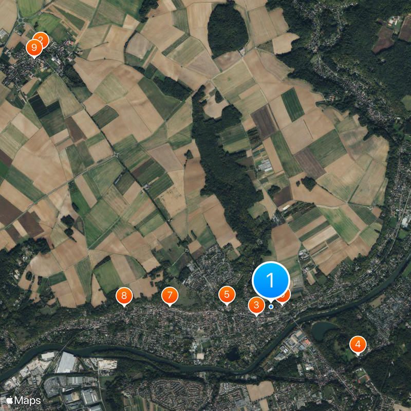 Auvers-sur-Oise Kaart