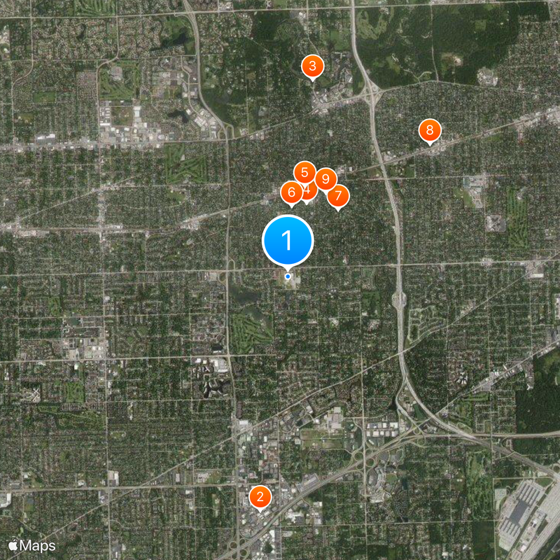 Hinsdale Central High School Map