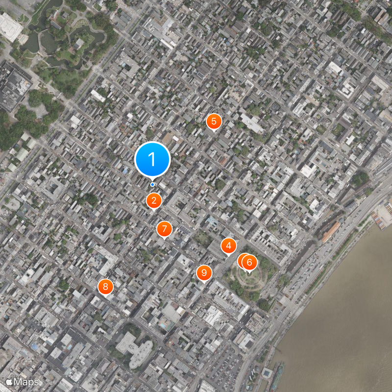 Vieux carré français Carte