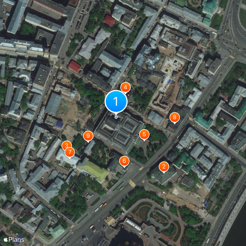 Poesjkinmuseum Kaart