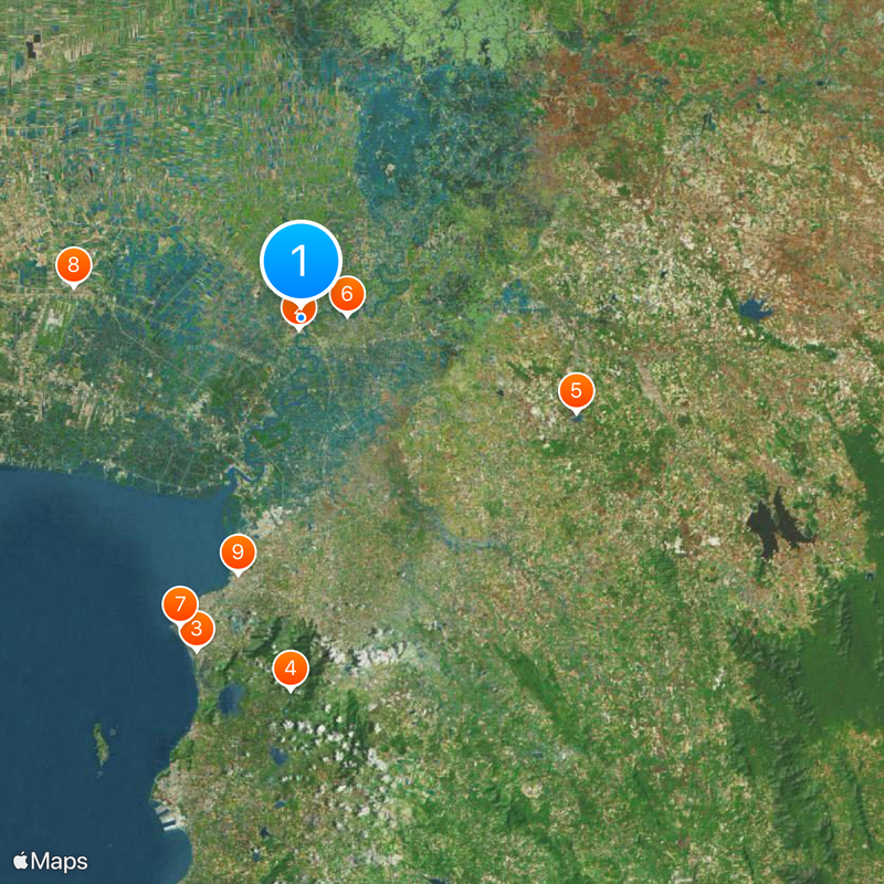 Changwat Chachoengsao Kaart