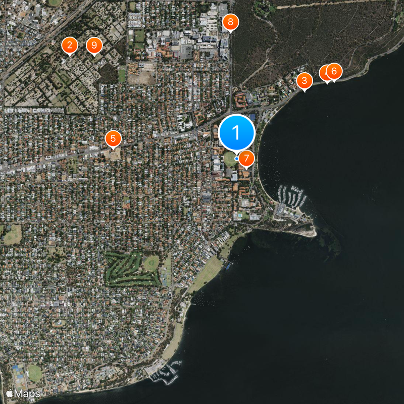 University of Western Australia Map