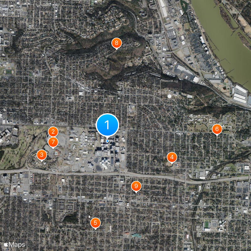 University of Arkansas for Medical Sciences Map