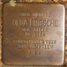 Stolperstein dedicated to Olga Freschl