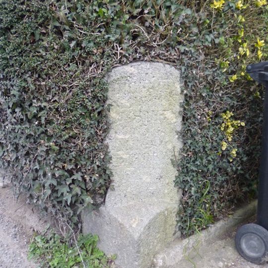 Milestone, Newton Road, by "Caton" bungalow, 50m from bus stop; on opp. side of road