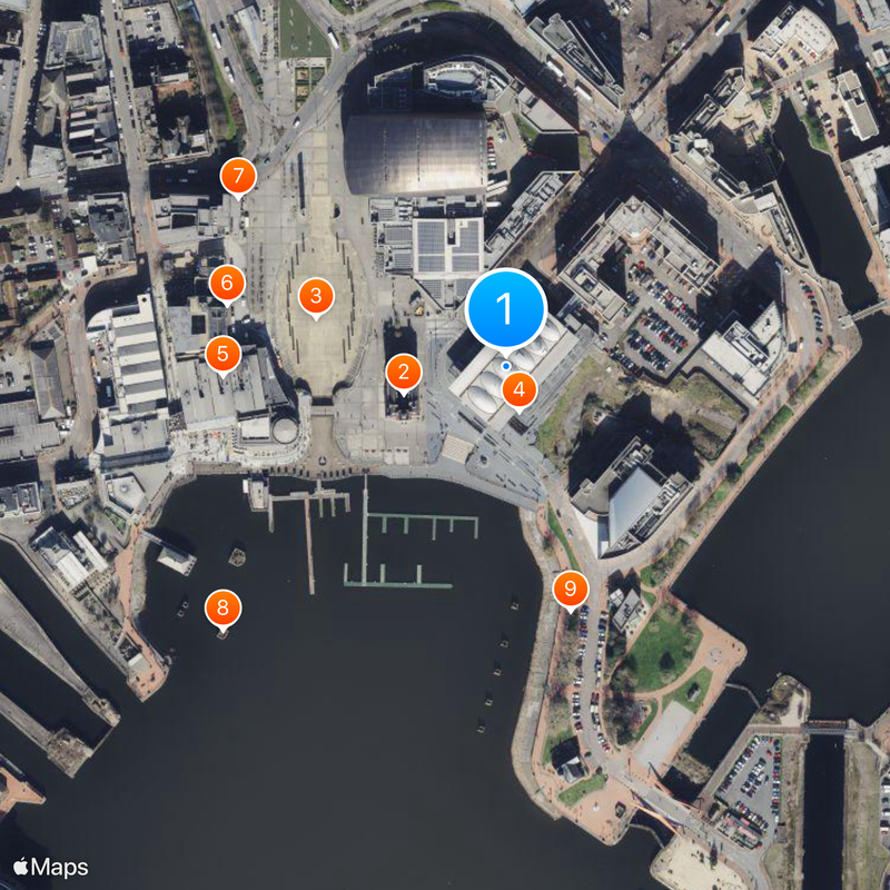 Senedd building Map