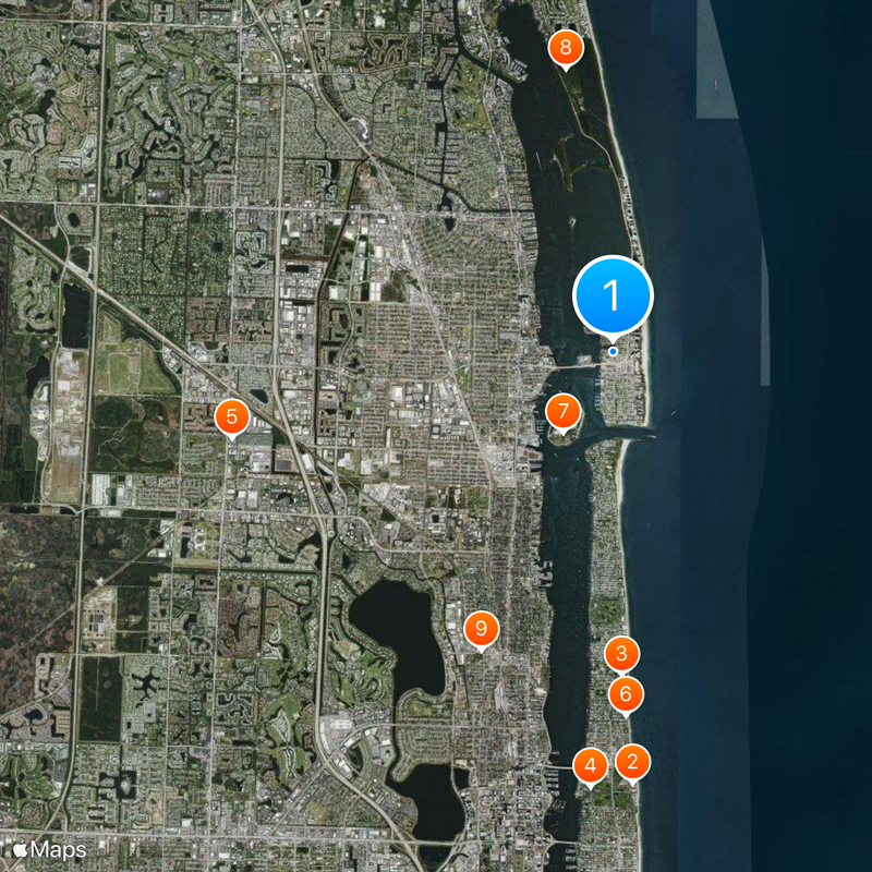 Singer Island Map