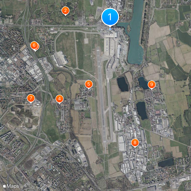 Linate Airport Map