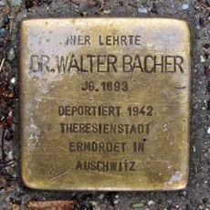 Stolperstein dedicated to Walter Bacher