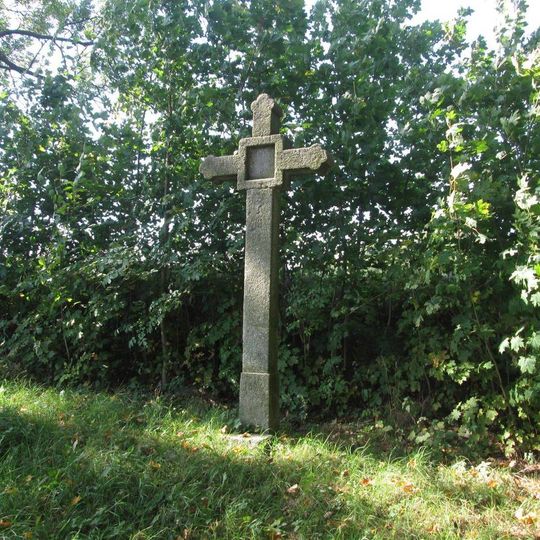 Kříž na křížové cestě u Jistebnice - 3. zastavení
