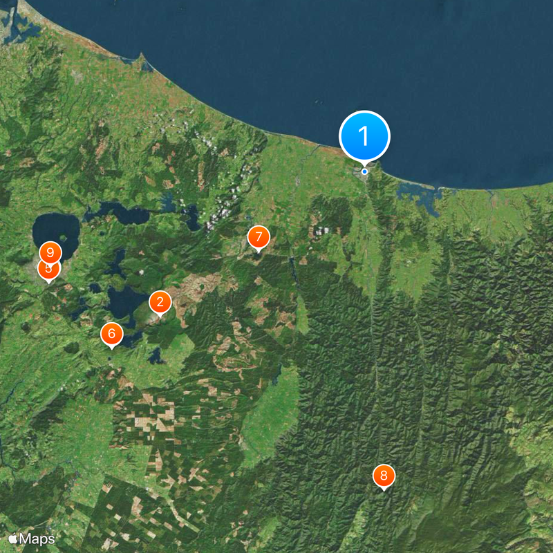 Whakatāne Map