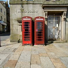 2 K6 Telephone Kiosks Outside Lloyds Bank