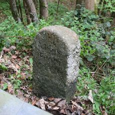 Milestone, 800m W of Step's Bridge car park, 30m from top end of crash barrier