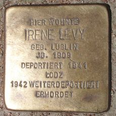 Stolperstein dedicated to Irene Levy