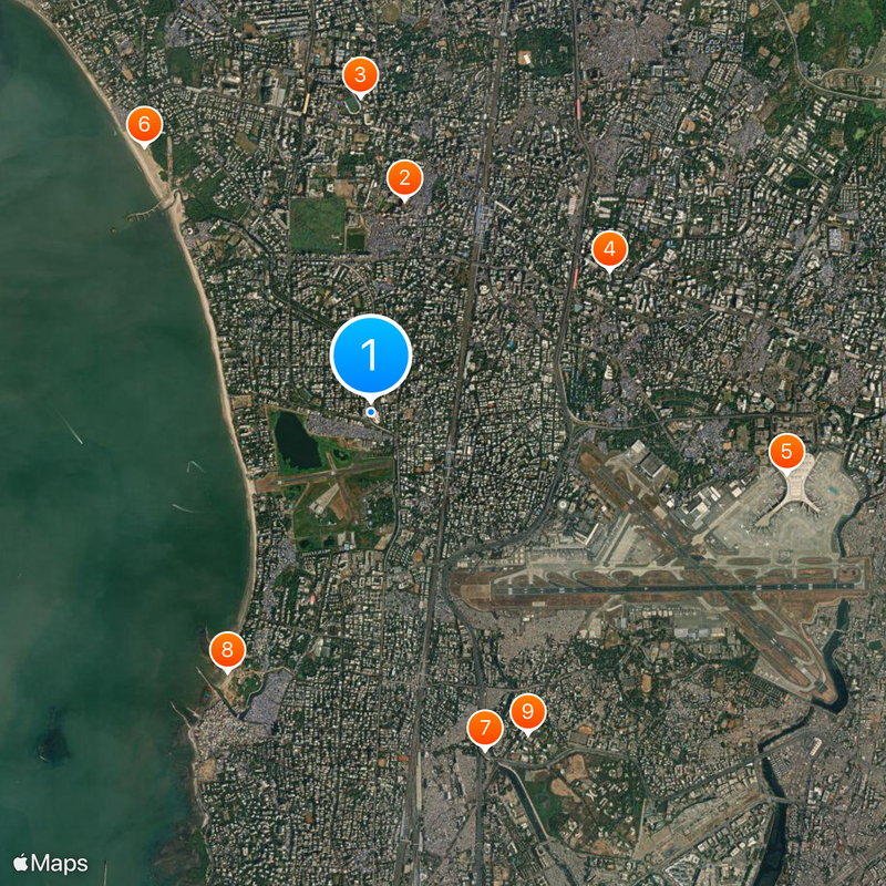 Mithibai College Map