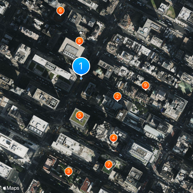 Hilton New York Mapa