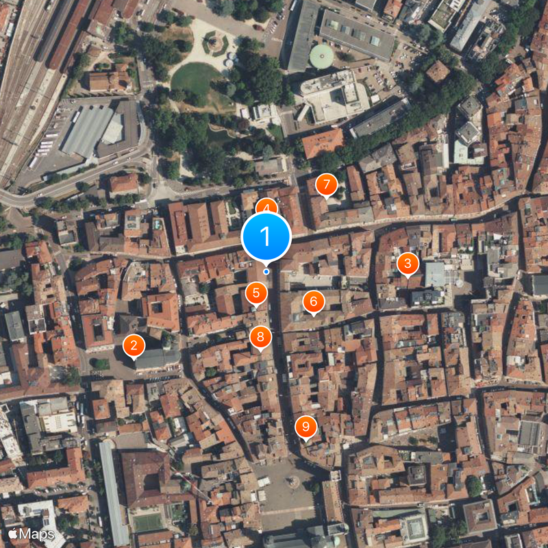 Université de Trente Carte