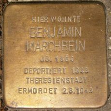 Stolperstein dedicated to Benjamin Marchbein