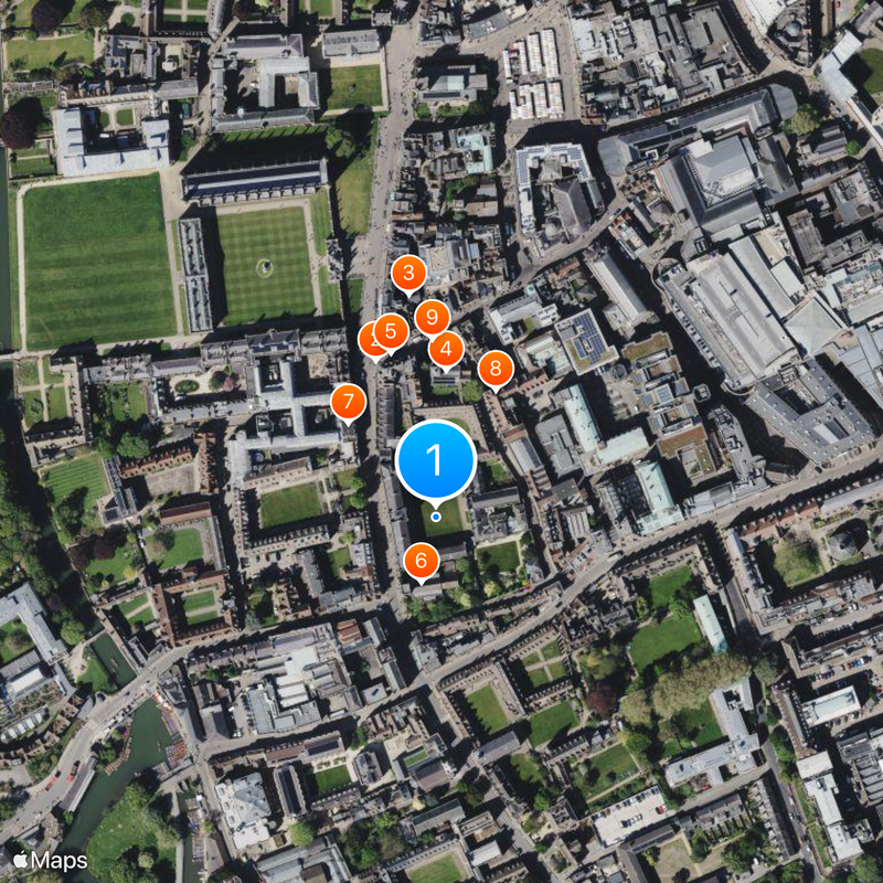 Corpus Christi College Mapa