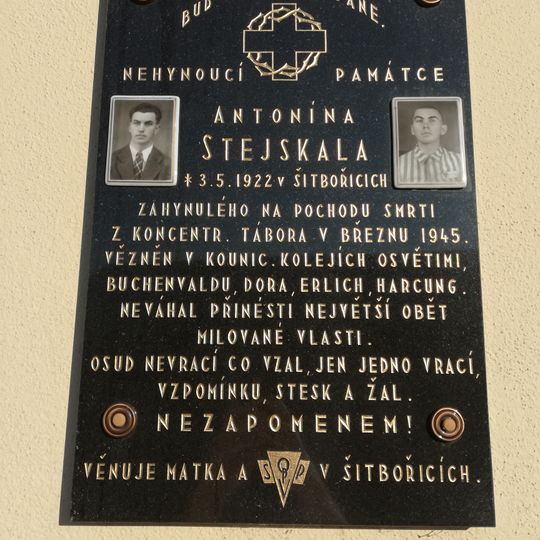 Pamětní deska Antonína Stejskala