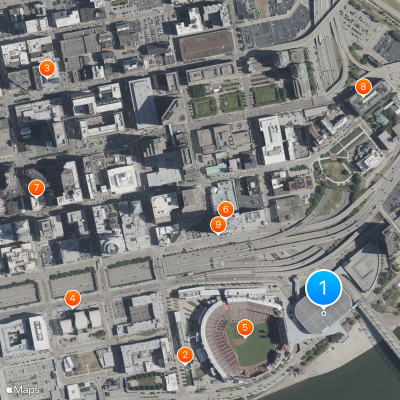 Heritage Bank Center Map
