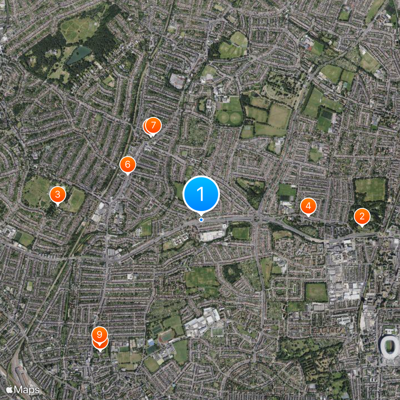 North Circular Road Map