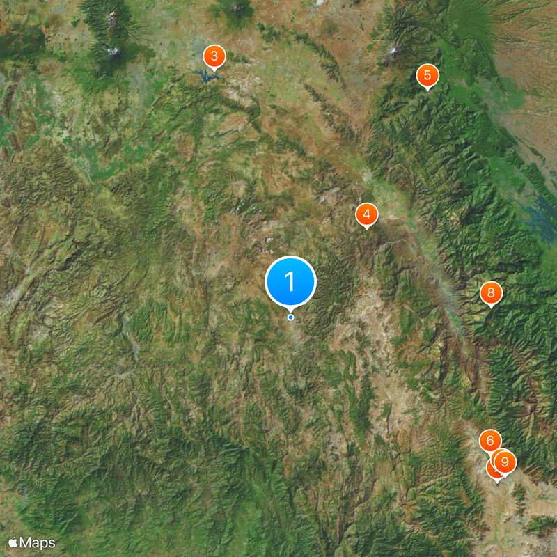 Mixteca Region Map