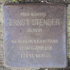 Stolperstein en memoria de Ernst Stender