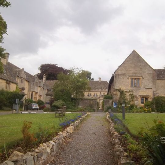 Leckhampton Court With Wall And Gate Piers