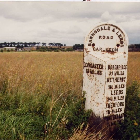 Mile Post  Approximately 110 Metres To North Of Junction With Moor Lane