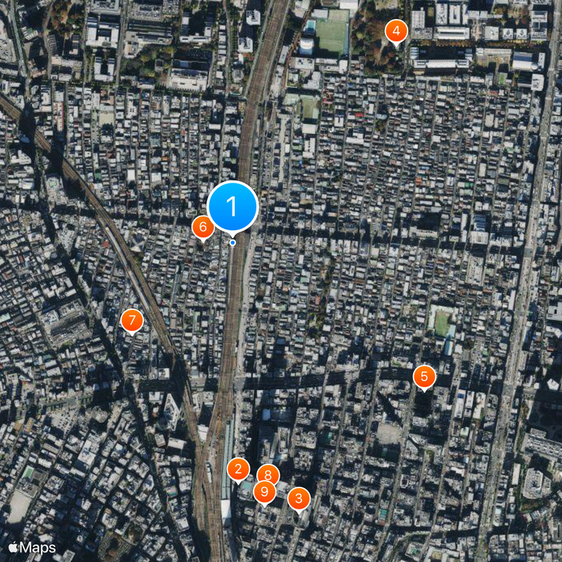 Shin-Ōkubo Station Map
