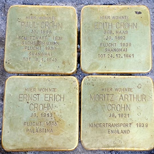 Stolperstein en memoria de Paul Crohn
