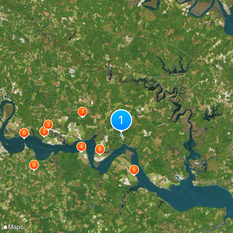 Sherwood Forest Plantation Map