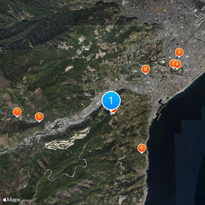 Ishigakiyama Castle Mapa